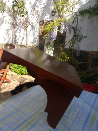 Estante de madera decorativo.Grande madera maciza.