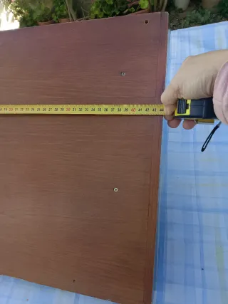 Estante de madera decorativo.Grande madera maciza.