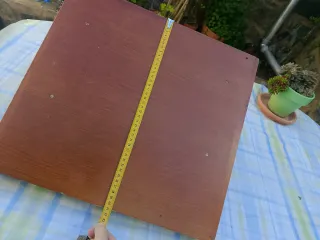 Estante de madera decorativo.Grande madera maciza.