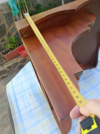 Estante de madera decorativo.Grande madera maciza.