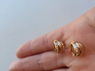 Pendientes Oro 18k con Circonitas