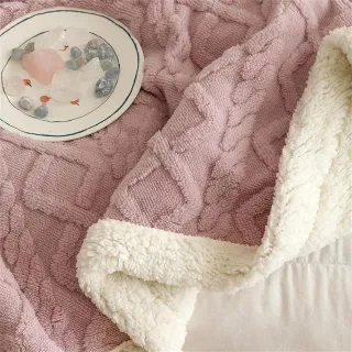 Manta Sherpa Lila Ultrasuave Grande