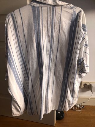 Camisa Rayas Azul y Blanca Talla Única