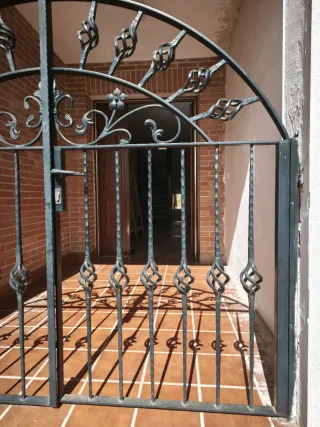 Puerta de forja cancela baja 185x160 cm