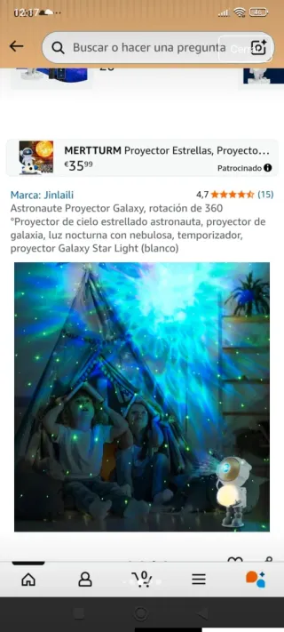 Proyector Astronauta con Mando