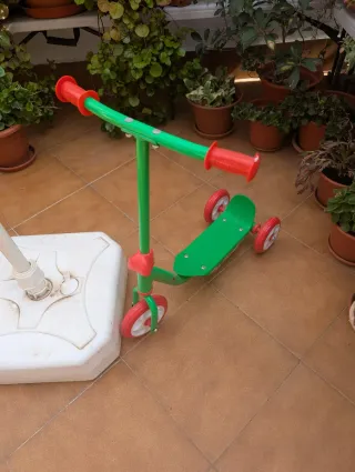 Patinete infantil 3 ruedas verde