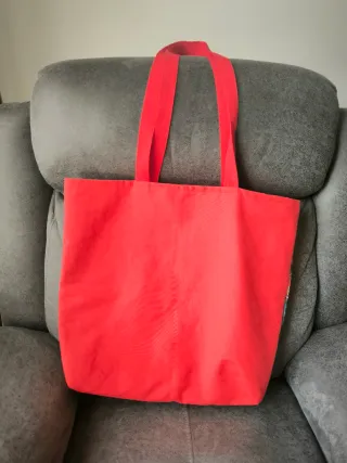 Bolso de tela con estampado tattoo