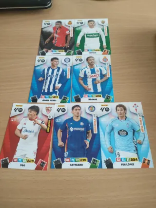 7 Cromos Panini Adrenalyn XL Nuevo Fichaje
