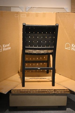 Sedia Kave Home Calixta pelle e legno