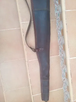 Funda de escopeta de cuero para caza