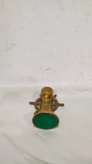 Brújula náutica antigua bronce timón náutico