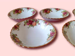 6 ciotole Royal Albert Old Country Roses da 16 cm