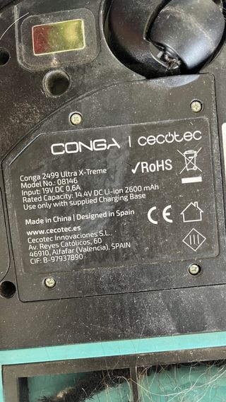 Conga Cecotec 2499 Robot Aspirador