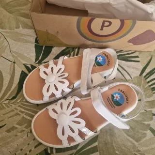 Sandalias Pablosky Niña Blancas T.32