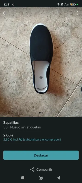Zapatillas negras mujer talla 38