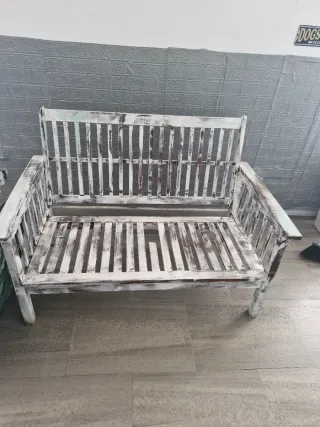 Sofá de madera para terraza