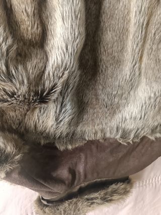 Abrigo corto pelo marrón Talla M