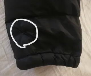 Chaqueta Calvin Klein Negra Plumas