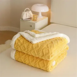 Manta Sherpa Mostaza Ultrasuave Grande