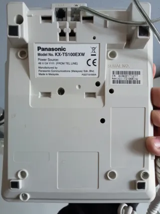 Teléfono Panasonic con memorias