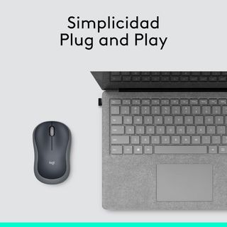 Logitech M185 Ratón Inalámbrico, 2.4GHz con Mini R