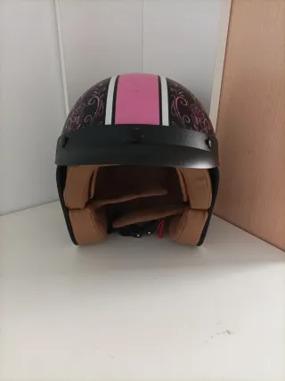 Casco de moto chica