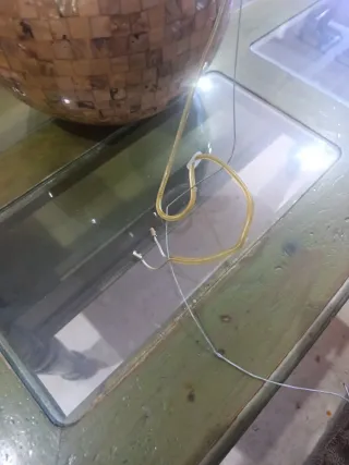 Lámpara esférica mosaico nácar