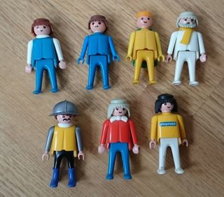 7 Figuras Playmobil Variadas Antiguas