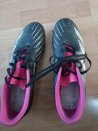 Zapatillas Adidas Predator Futbol Negro/Rosa