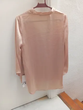 Camisa Zara Beige Talla M