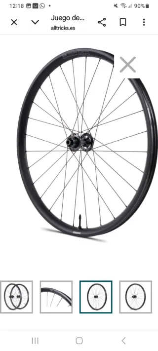 Ruedas carbono Seido Acceleron 650 mm/ 27.5 1428gr