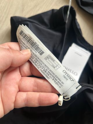 Bañador asimétrico negro Oysho Talla L