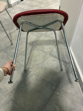 Juego de 2 banquetas tapizadas