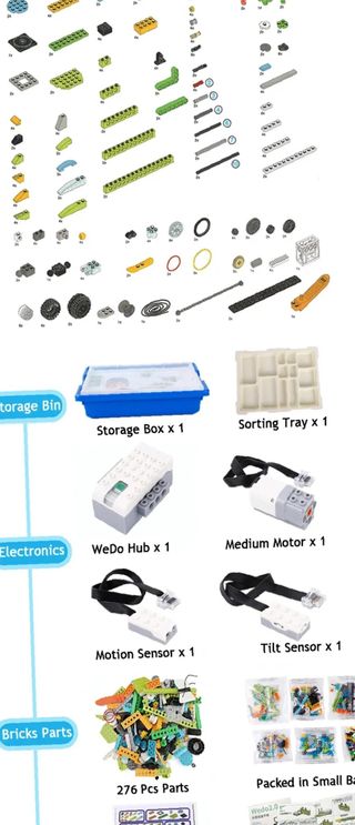 KIT robótica compatible con LEGO Wedo 2.0