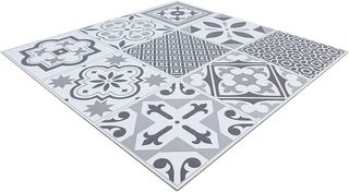 DecoMeister Pavimento Vinile Autoadesivo Piastrelle Decorative