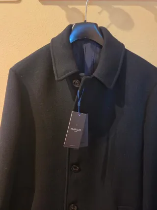 Abrigo Invierno Mango Talla M Nuevo