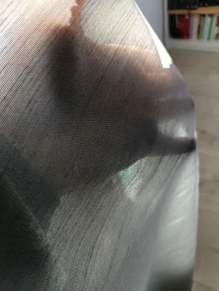 Cortinas grises translúcidas Ikea