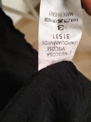 Vestido Boho Negro Talla L/XL. Colgante de regalo