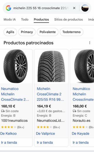 Neumáticos Michelin 2025 CrossClimate 225/55 R16