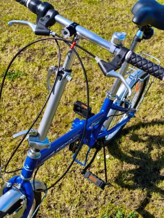 Bicicleta Plegable Urban Aluminio Azul