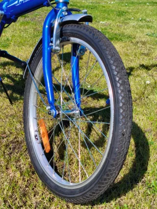 Bicicleta Plegable Urban Aluminio Azul