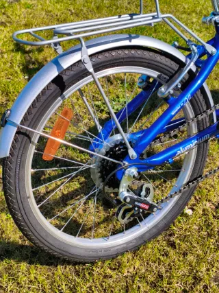 Bicicleta Plegable Urban Aluminio Azul