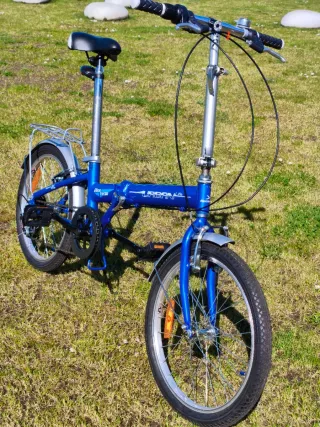 Bicicleta Plegable Urban Aluminio Azul