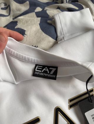 Sudadera EA7 Emporio Armani Blanca Auténtica
