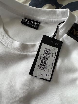 Sudadera EA7 Emporio Armani Blanca Auténtica
