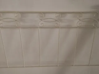 Cabecero forja blanco