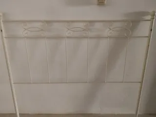 Cabecero forja blanco