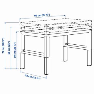 Mesa escritorio infantil IKEA regulable con silla.