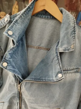 Chaqueta vaquera biker + pantalón REGALO