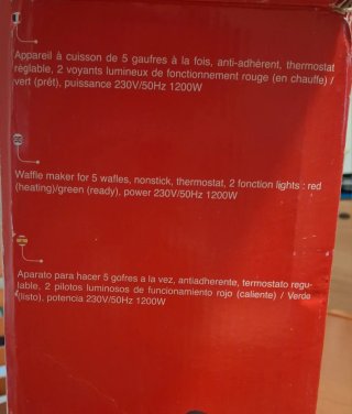 Piastra per Waffle Domoclip 1200W